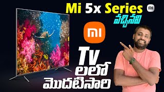 Xiaomi MiTv 5X Series Smart Tv Launched Officially Whats New in this  In Telugu [upl. by Nioe474]