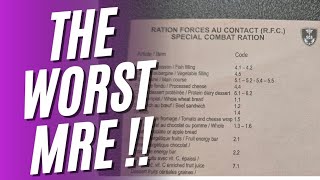 Possibly The Worst MRE Created  Experimental French Special Combat Ration 24hour MRE Review [upl. by Ayama]