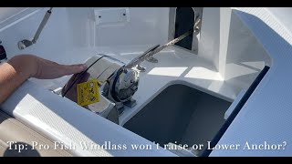 Quick Tip Lewmar Pro Fish Windlass wont go up Lower or Retrieve Anchor Easy fix troubleshoot [upl. by Morganstein1]