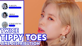 How Would Twice sing Tippy Toes by XG  Line Distribution [upl. by Ralli]