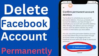 how to delete facebook account permanentlyfacebook account permanently delete kaise kare [upl. by Naget841]