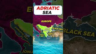 Adriatic Sea Bordering Countries adriaticsea gk gkshorts crotia mapping geography upsc [upl. by Chan]