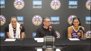 LA Sparks Basketball  Postgame Press Conference 82824 [upl. by Asiilanna]