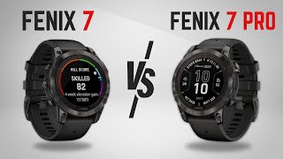 Garmin Fenix 7 Vs Garmin Fenix 7 Pro  Which for 2024 [upl. by Elbart548]