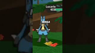 Pokemon Brick Bronze Lucario VS Garchomp edit roblox pokemon brickbronze shortspokemonvs [upl. by Engis320]