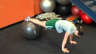 Stability Ball Toe Taps [upl. by Aehtna]