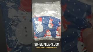 SURGICALCAPSCOM surgical scrub caps USA made in stock ships daily 100 cotton SURGICALCAPSCOM [upl. by Salmon768]