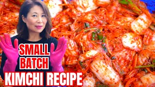 KIMCHI RECIPE EASY SMALL BATCH 100 Success Kimchi Tutorial Whole amp Sliced Kimchi 통배추김치 막김치 キムチ [upl. by Ennasus]