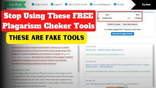 Stop Using These FREE Online Plagiarism Checker Tools  Use This Plagiarism Checker Tool Instead [upl. by Harle]