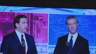 San Franciscans react to Newsom DeSantis debate [upl. by Llerret]