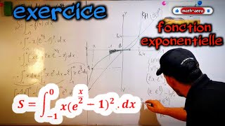 exercice  étude fonction exponentielle 2 bac [upl. by Cirdek144]