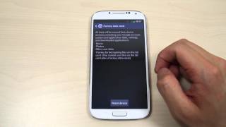 How to master reset Samsung Galaxy S4 GTI9500  GTI9505 [upl. by Schiff92]