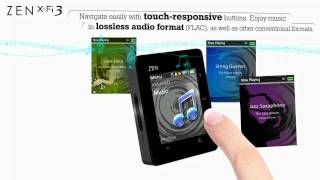 Creative ZEN XFi3  Bluetooth Touch MP3 player with microSD slot [upl. by Siuqramed]