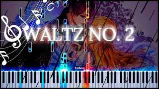 Dmitri Shostakovich  Waltz No 2 Intermediate Piano Tutorial [upl. by Aiepoissac551]