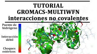 Tutorial GROMACSMULTIWFNNCI  Simulación molecular [upl. by Undis]