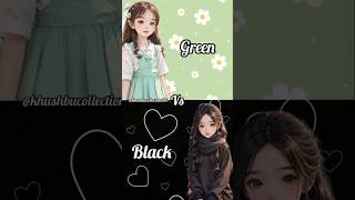 Green 🆚 black trending fashion heels youtubeshorts gown dress nails foryou [upl. by Kenn]