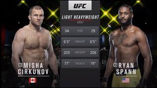 Ryan Spann vs Misha Cirkunov FullFight Highlights [upl. by Campagna]