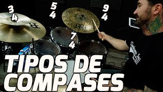 TIPOS DE COMPASES EN LA BATERIA 34 54 74 94 [upl. by Lotsirk]