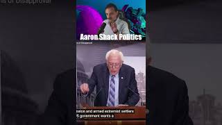 Sen Bernie Sanders on blocking arms Settler violence increases in West Bank  Aaron Shack Politics [upl. by Daeriam]