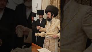 Mezibuz Rebbe Making Havdalah [upl. by Eneryc]