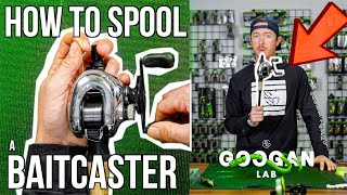 How To SPOOL A BAITCASTING REEL [upl. by Ahker]