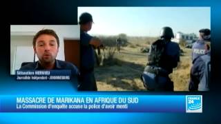 Afrique du Sud  des documents contredisent la version de la police dans le massacre de Marikana [upl. by Deerdre]