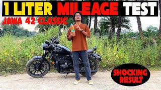 JAWA 42  1 Liter Mileage test  Shocking result  UDS NILESH ROCK jawa42 [upl. by Octavian]