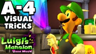 Luigis Mansion Dark Moon  Gloomy Manor  A4 Visual Tricks Nintendo 3DS Gameplay Walkthrough [upl. by Mackenie512]