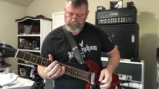 Random Sabbath riffs with the new Does It Doom Walpurgis pedal [upl. by Lyndel]