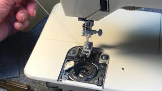 Installing SINGER Bobbin Case for the Futura and Athena 1970s Vintage [upl. by Gerstner439]