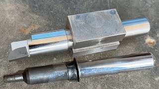 A lathe universal new turning tool making  Amazing working on lathe complete process [upl. by Risan]