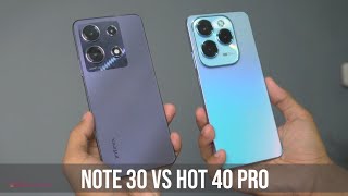 INFINIX HOT 40 PRO VS INFINIX NOTE 30 ⚡ HOT SERIES MAKIN MENARIK [upl. by Aiekahs]