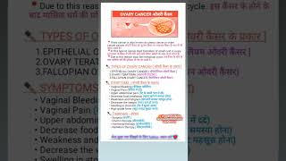 5 Warning Sings and Risk Factors of Ovaries Cancer shorts viral [upl. by Ewan124]