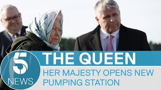 The Queen opens Wolferton pumping station just as King George VI did in 1948  5 News [upl. by Ennovi]