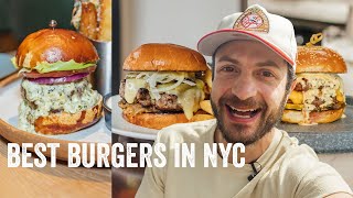 Top 4 EVEN MORE MUST EAT Burgers in NYC  Jeremy Jacobowitz [upl. by Warfore]