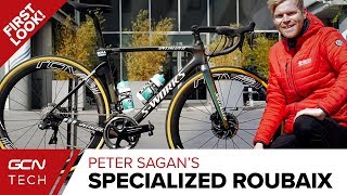 Peter Sagans New Specialized Roubaix  BORAHansgrohes Pro Bike For Paris  Roubaix [upl. by Kimberly]