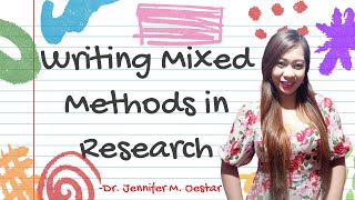 Writing Mixed Methods in Research [upl. by Laehcim]