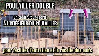 Comment faire une séparation dans un poulailler fait avec un abri de jardin en pvc [upl. by Iidnarb]