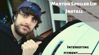 Maxton Design Spoiler Lip Install  How to  Fiesta ST180 [upl. by Ainet720]