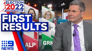 First election results start to roll in  2022 Federal Election  9 News Australia [upl. by Nahtiek851]