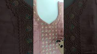 How to attach Lining to Readymade Neck churidar sewing churidar ytshorts [upl. by Osgood281]