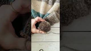 Mending my sweater on the Katrinkles Darning Loom [upl. by Ylenats]