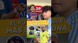 😢 NEYMAR JR  EL FUTBOLISTA QUE MÁS SE LESIONA joshjuanico futbol viralvideo shorts [upl. by Peddada92]