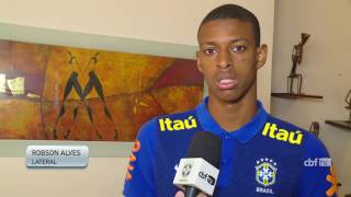 Seleção Brasileira Sub20 Robson e Gabriel falam sobre o jogo contra o Paraguai [upl. by Neelrahc]