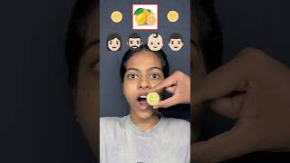 Who will eat the raw lemon😱 shorts shortsfeed viralshorts challenge [upl. by Nomit536]