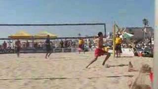 2008 AVP Huntington Beach Open OlsonWong vs Brazao Loiola 1 [upl. by Eleirbag]