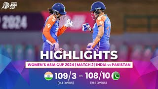 India W vs Pakistan W  ACC Womens Asia Cup  Match 2  Highlights [upl. by O'Connell848]