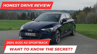 New 2024 Audi A3 Sportback  Honest Drive Review Specs Price [upl. by Sucram]