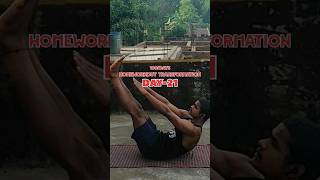 Day21100 Homeworkout Transformation bodybuildingshort shortvideoyoutubeshortsyoutube [upl. by Euqininod]