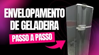 Envelopamento de geladeira passo a passo [upl. by Hourigan520]